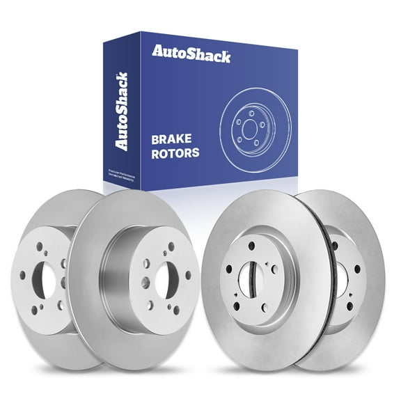 AutoShack Front & Rear Brake Rotors | Replacement For 2012-2017 Toyota Camry 2013-2018 Avalon 2013-2018 Lexus ES350 ES300h 2.5L 3.5L V6 FWD | 4-PC Set