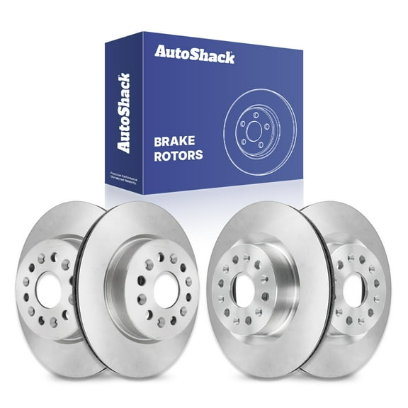 AutoShack Front & Rear Brake Rotors for Cadillac & Buick, XT5 2017-2025 Enclave 2018-2021 XT6 2020-2025, 4WD FWD L4 2.0L V6 3.6L - Coated - ArmorStop