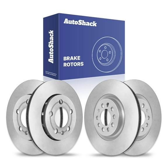 AutoShack Front & Rear Brake Rotors | Replacement For 2005 Volkswagen Jetta 1.8L 1.9L 2.0L 2.5L FWD | 4-PC Set