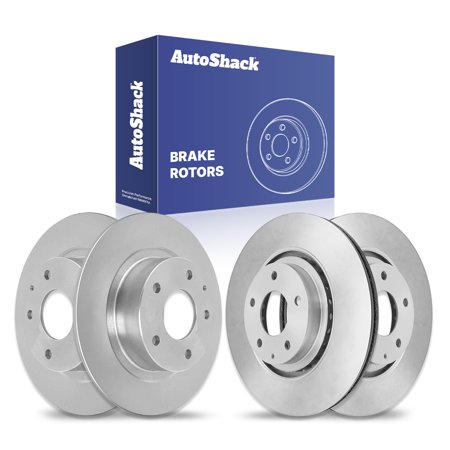 AutoShack Front & Rear Brake Rotors for Mazda, 6 2019-2021, FWD L4 2.5L