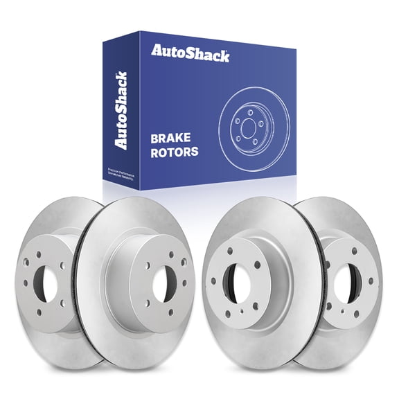 AutoShack Front & Rear Brake Rotors | Replacement for Nissan 370Z 350Z INFINITI Q40 G25 QX50 EX37 2005-2008 G35 2006-2010 M35 M45 2008-2012 EX35 2009-2013 G37 RWD | Coated | 4-PC Set | ArmorStop