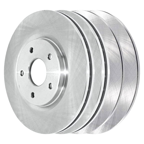 AutoShack Front and Rear Brake Rotors Set of 4 Replacement for 2012-2020 Dodge Grand Caravan Journey 2012-2016 Chrysler Town & Country 2013-2015 Ram C/V 2012-2013 VW Routan 2.4L 3.6L AWD FWD BRKPK387