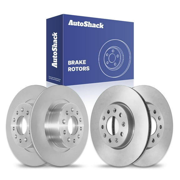AutoShack Front & Rear Brake Rotors | Replacement For Buick LaCrosse Regal Sportback Regal TourX Envista Chevrolet Trax 2016-2025 Malibu 2018-2025 Equinox 2018-2024 GMC Terrain FWD | 4-PC Set