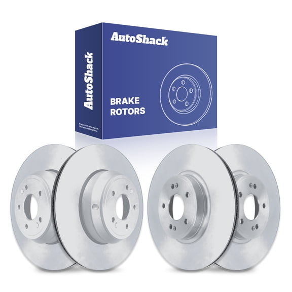 AutoShack Front & Rear Brake Rotors for Genesis, G80 2018-2020, AWD RWD V6 3.3L - Coated - ArmorStop