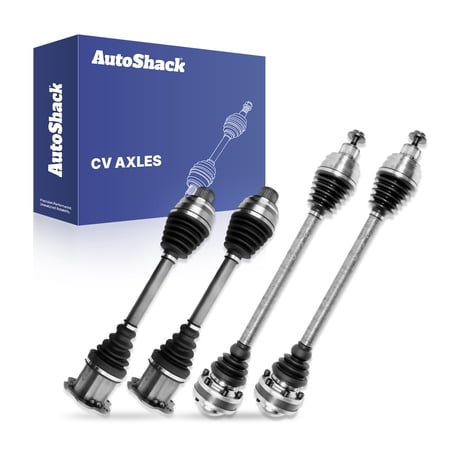 AutoShack Front & Rear CV Axle Shaft Assemblies for Audi, Q5 2009-2015 A6 Quattro 2012-2018 A7 Quattro 2012-2018 SQ5 2014-2017 S6 2014-2018 RS7 2014-2018 S8 14-15, AWD L4 2.0L V6 3.0L 3.2L V8 4.0L