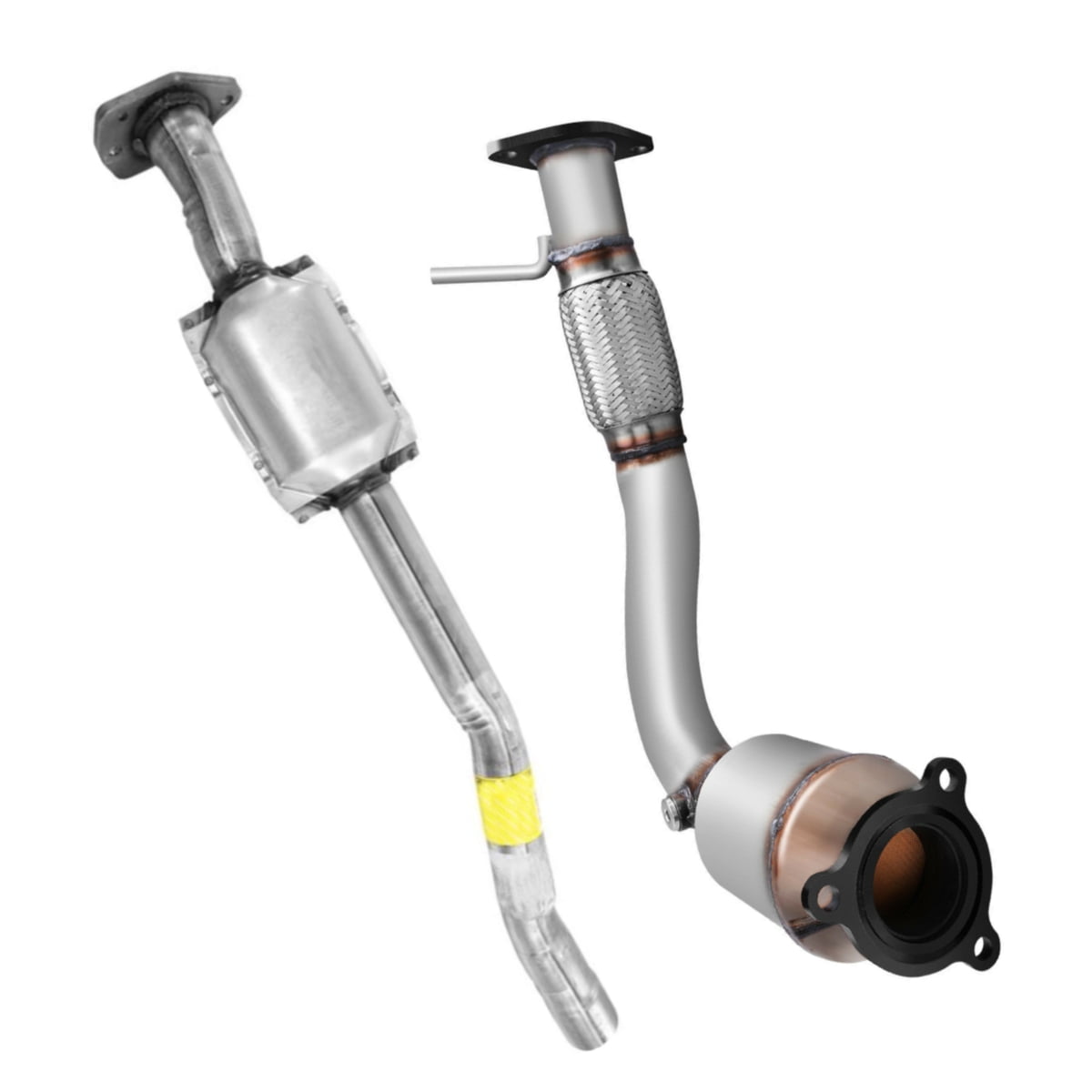 AutoShack Front and Rear Catalytic Converters Set of 2 Replacement for