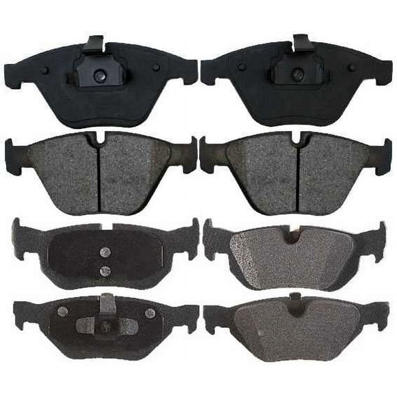 AutoShack Front and Rear Ceramic Brake Pad Kit Replacement for 2007-2009 BMW 323i 2007-2010 328i 2008 328xi 2009-2010 328i xDrive 2.5L 3.0L AWD RWD SCD1171PR