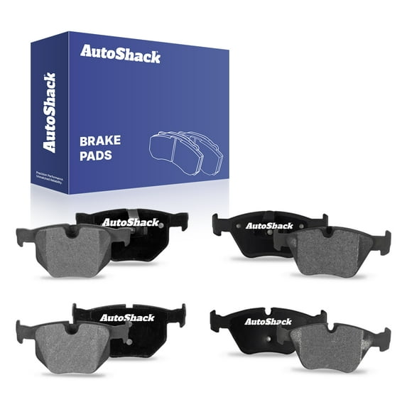 AutoShack Front & Rear Ceramic Brake Pad Set Replacement for 2004-2010 BMW X3 2001-2006 BMW 330Ci 8-PC