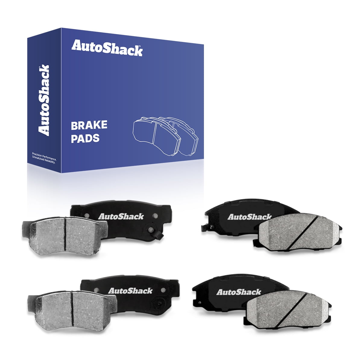 AutoShack Front & Rear Ceramic Brake Pad Set for Hyundai & Kia, Santa Fe 2001-2006 Amanti 2004-2006 XG350 2002-2003 XG300 2001, 4WD FWD L4 2.4L V6 2.7L 3.0L 3.5L