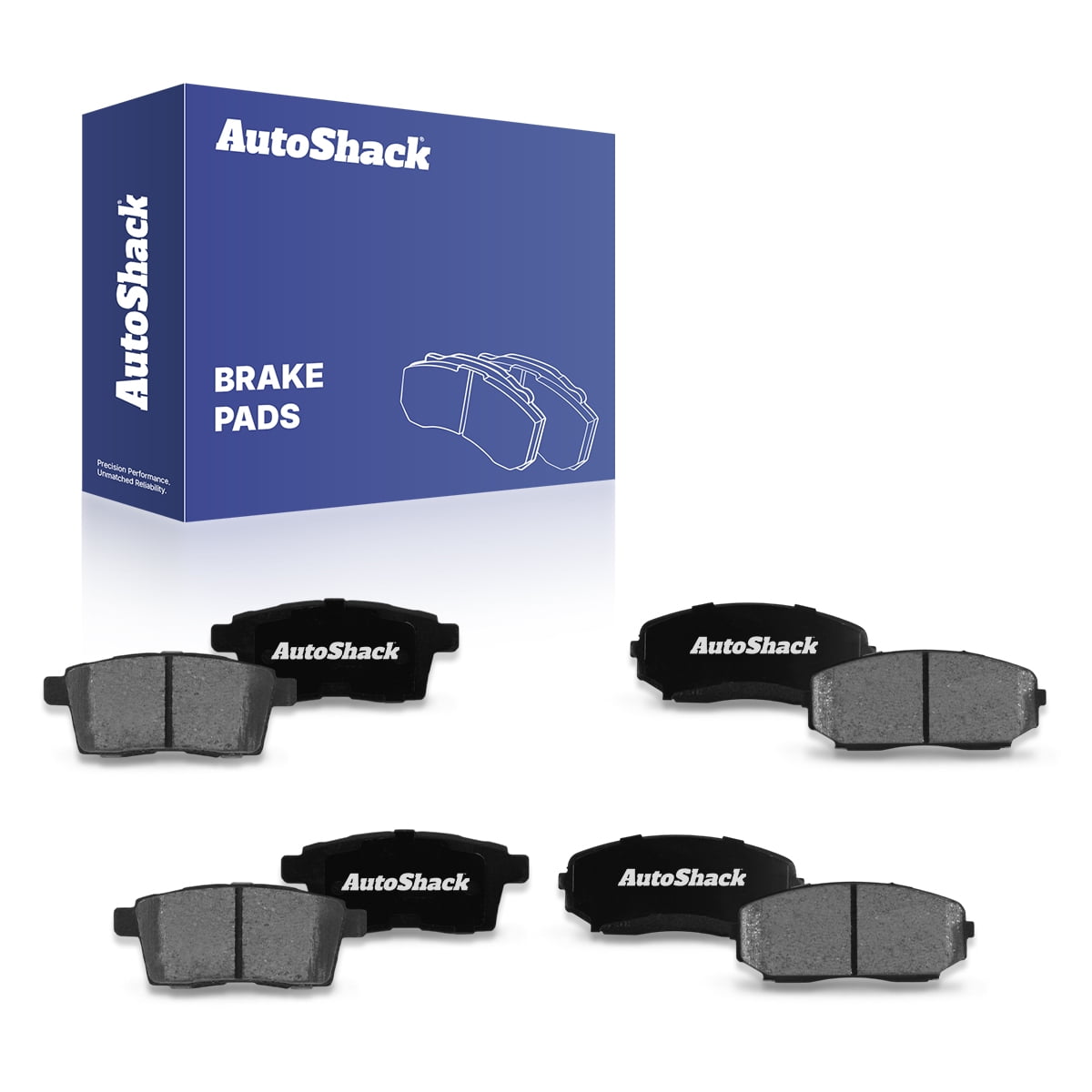 AutoShack Front & Rear Ceramic Brake Pad Set for Ford, Mazda & Lincoln, Edge 2007-2010 CX-9 2007-2015 CX-7 2007-2012 MKX 2007-2010, AWD FWD L4 2.3L 2.5L V6 3.5L 3.7L