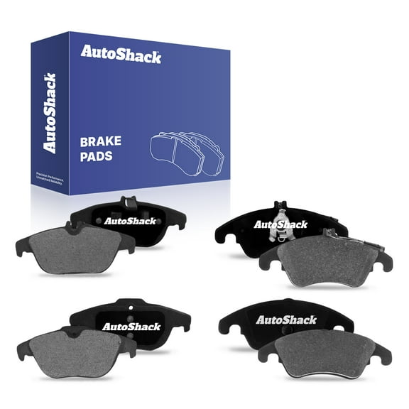 AutoShack Front & Rear Ceramic Brake Pad Set for Mercedes-Benz, E350 2010-2014 C300 2008-2011, 2013-2014 C250 2012-2015 E550 2010-2011, 2015-2017, RWD AWD L4 1.8L V6 3.0L 3.5L V8 4.7L 5.5L