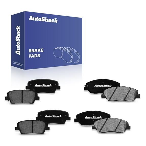 AutoShack Front & Rear Ceramic Brake Pad Set for Kia & Hyundai, Sedona 2006-2012, 2014 Entourage 2007-2010 Borrego 2009-2011 Santa Fe XL 2013, FWD AWD 4WD RWD V6 3.3L 3.5L 3.8L V8 4.6L
