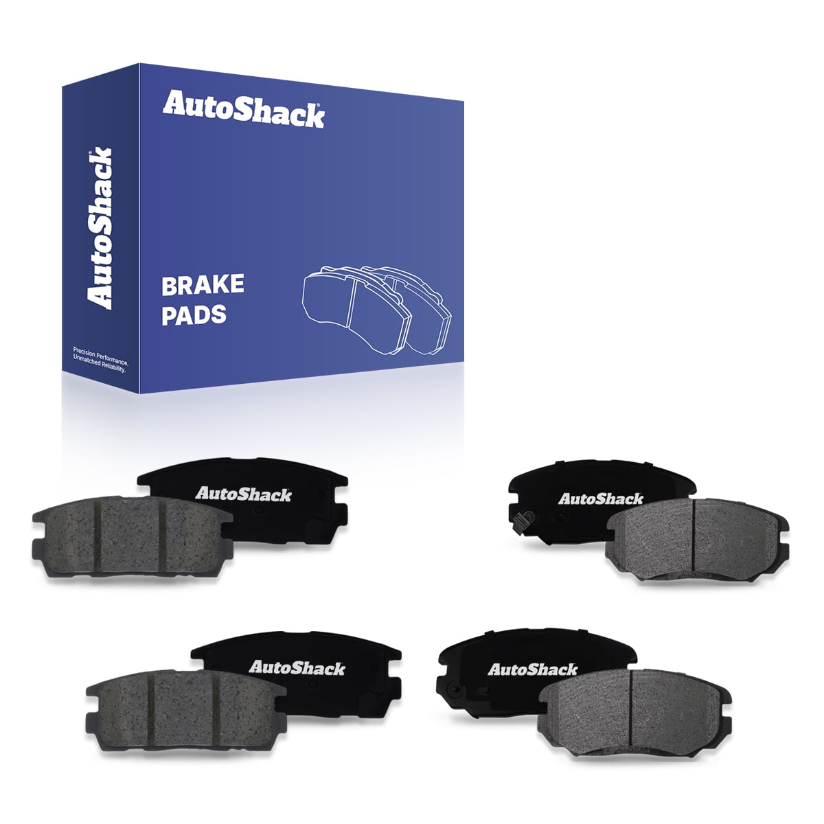 AutoShack Front & Rear Ceramic Brake Pad Set for Chevrolet & GMC, Equinox 2010-2017 Terrain 2010-2017, AWD FWD L4 2.4L V6 3.0L 3.6L