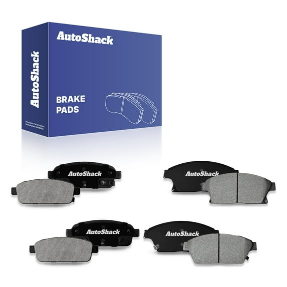 AutoShack Front & Rear Ceramic Brake Pad Set for Chevrolet, Cruze 2011-2015 Sonic 2013-2016 Cruze Limited 2016, FWD L4 1.4L 1.8L