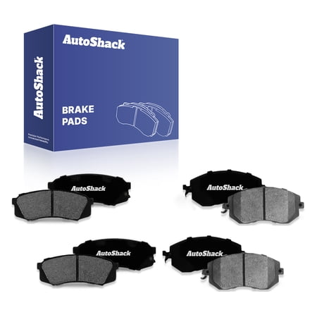 AutoShack Front & Rear Ceramic Brake Pad Set for Subaru, Forester 2011-2018 Impreza 2010-2016 Outback 2013-2014 XV Crosstrek 2013-2015 Crosstrek 2016-2017 Legacy 2013-2014, AWD H4 2.0L 2.5L