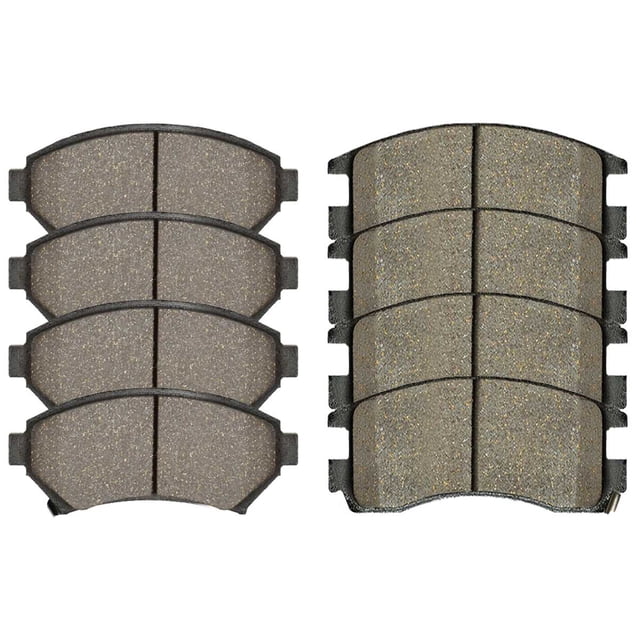 Mb Rake Po AutoShack Front and Rear Ceramic Brake Pads Set 8pcs Replacement for ...