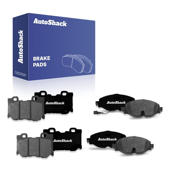AutoShack Front & Rear Premium Ceramic Brake Pad Set for Nissan, Z 2023-2025, RWD V6 3.0L