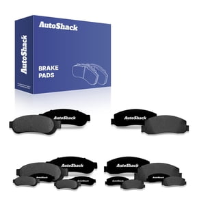 AutoShack Front & Rear Ceramic Brake Pad Set for Ford, F-350 Super Duty 2011-2012 F-250 Super Duty 2010, 2012, 4WD RWD V8 5.4L 6.2L 6.4L 6.7L V10 6.8L