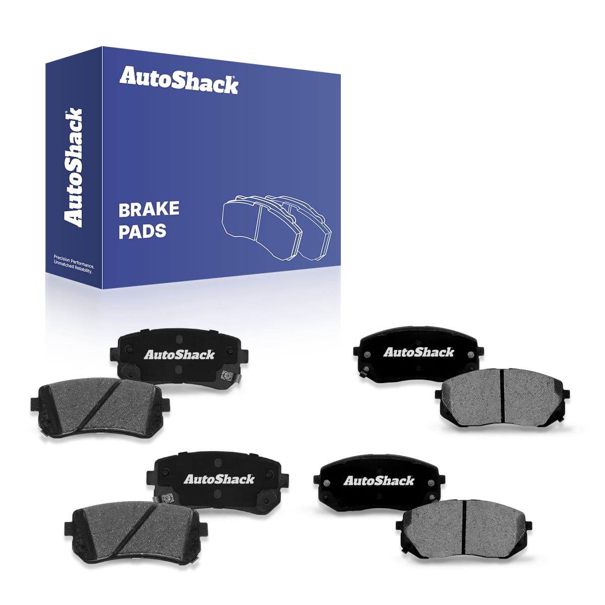 AutoShack Front & Rear Ceramic Brake Pad Set for Hyundai & Kia, Sonata 2016-2019 Optima 2016-2020, FWD L4 1.6L 2.0L 2.4L