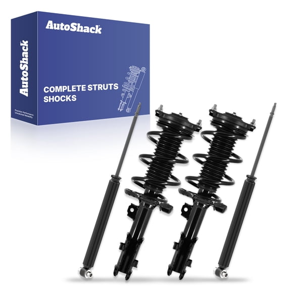 AutoShack Front and Rear Complete Strut & Coil Spring Assemblies & Shock Absorbers - Driver and Passenger Side for Hyundai, Elantra GT 2018-2020, FWD L4 2.0L