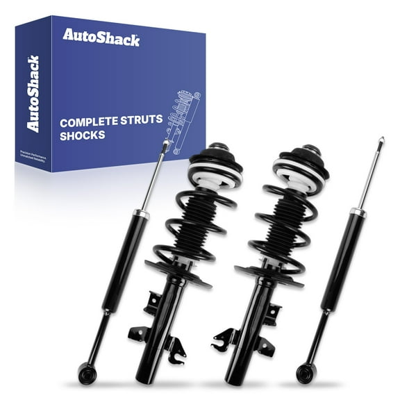 AutoShack Front and Rear Complete Strut & Coil Spring Assemblies & Shock Absorbers - Driver and Passenger Side for Jeep, Cherokee 2019-2022, FWD L4 2.0L 2.4L V6 3.2L