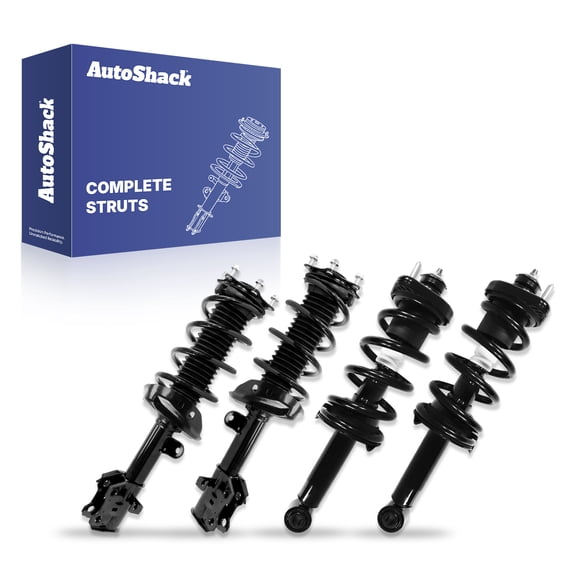 AutoShack Front & Rear Complete Strut & Coil Spring Assemblies for Honda, CR-V 2012-2014, AWD FWD L4 2.4L