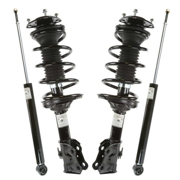 AutoShack Front and Rear Complete Strut & Coil Spring Assemblies & Shock Absorbers - Driver and Passenger Side for Toyota, Echo 2000-2005, FWD L4 1.5L