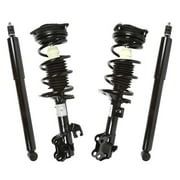 AutoShack Front and Rear Complete Strut & Coil Spring Assemblies & Shock Absorbers - Driver and Passenger Side for Nissan, Versa 2007-2012, FWD L4 1.6L 1.8L