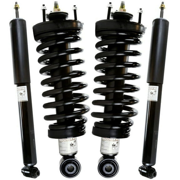 AutoShack Front Complete Strut & Coil Spring Rear Shock Absorbers | Replacement for 2003-2011 Ford Crown Victoria 2003-2011 Mercury Grand Marquis 2003-2011 Lincoln Town Car | 4-PC
