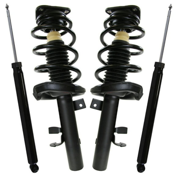 AutoShack Front & Rear Complete Strut Coil Springs and Shock Absorbers Kit Set of 4 Replacement for 2012-2013 Ford Focus 2.0L FWD CSTKS0064