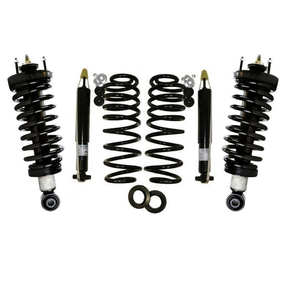 AutoShack Rear Air to Coil Spring Conversion Kit Front Complete Strut | Replacement for 2003-2011 Ford Crown Victoria 2003-2011 Mercury Grand Marquis 2003-2011 Lincoln Town Car | 3-PC