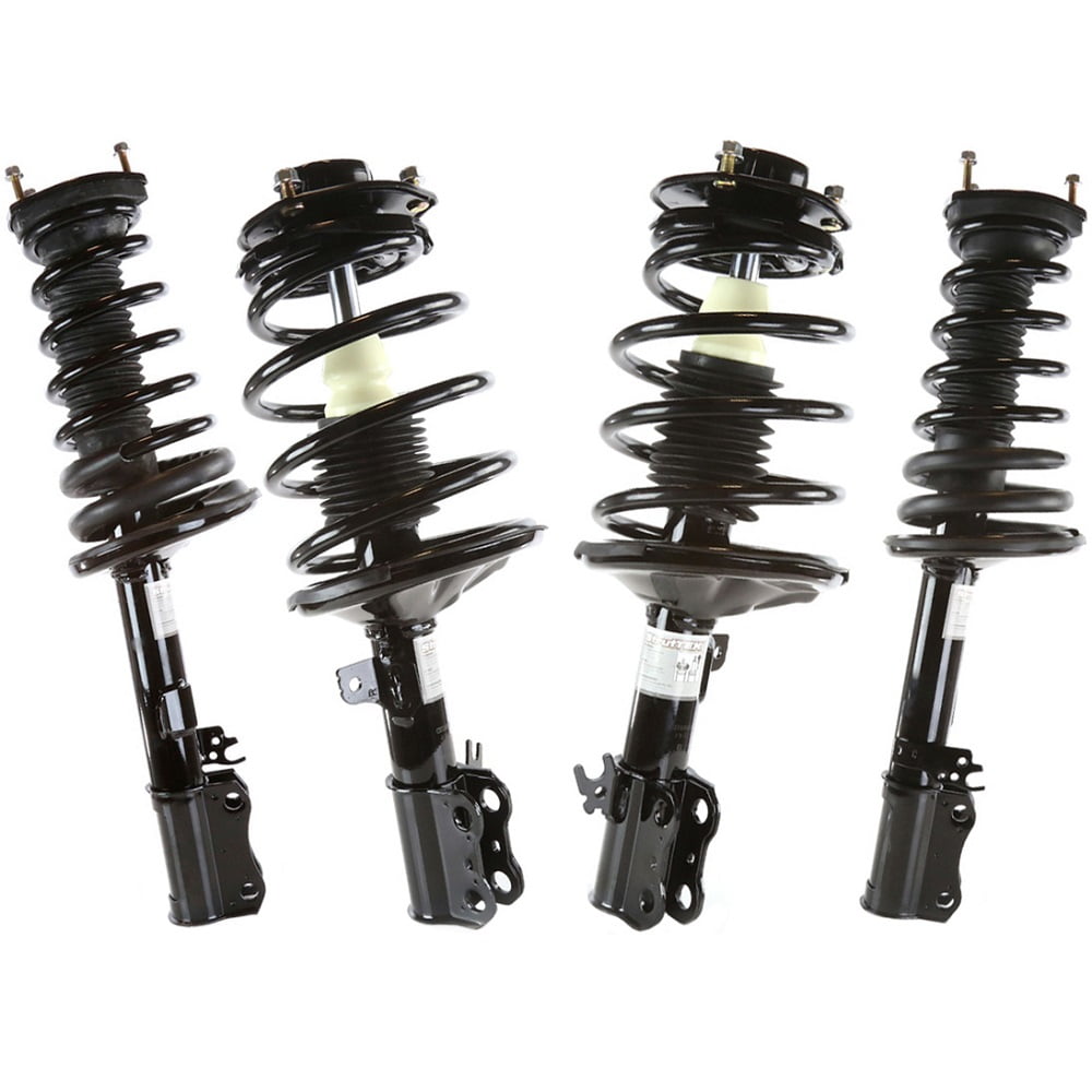 AutoShack Front and Rear Complete Struts with Coil Spring Assembly Set Replacement for 1997-2003 Avalon 1999-2003 Solara 2.2L 2.4L 3.0L V6 FWD Driver and Passenger Side CST090-091PR