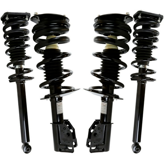 AutoShack Front & Rear Complete Strut & Coil Spring Assemblies for Chevrolet & Pontiac, Cavalier 1999-2005 Sunfire 1999-2005, FWD L4 2.2L 2.4L