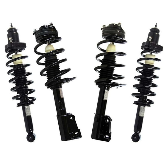 AutoShack Front & Rear Complete Strut & Coil Spring Assemblies for Dodge & Chrysler, Avenger 2008-2014 200 2011-2014 Sebring 2007-2010, FWD L4 2.4L V6 2.7L 3.5L 3.6L