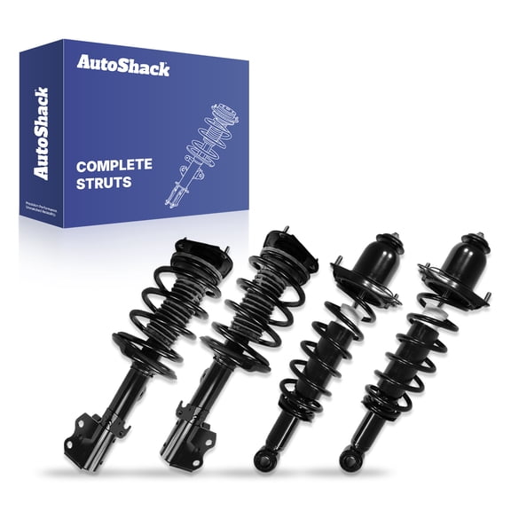 AutoShack Front & Rear Complete Struts Assembly with Coil Springs, 4pcs, Compatible with Toyota Prius 2004-2009 FWD 1.5L