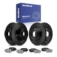 thumbnail image 2 of Drilled & Slotted Brake Rotors + Ceramic Pads Kit For 2007-2012 Nissan Altima (Front & Rear) 2 of 2