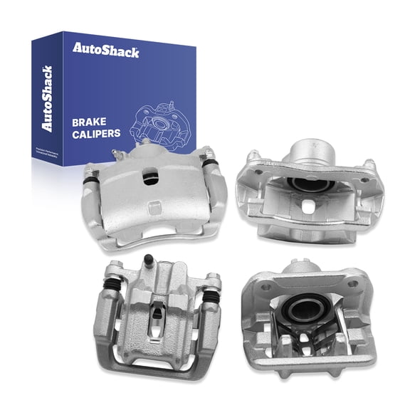 AutoShack Front & Rear Brake Calipers with Bracket, 4pcs, Compatible with Honda Element 2003-2011