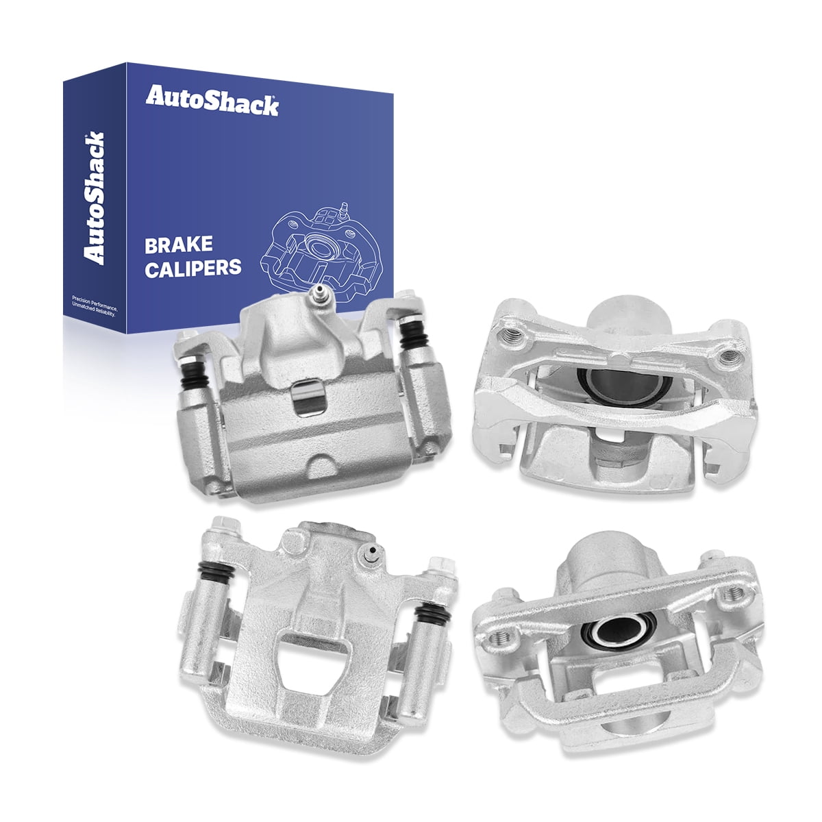 AutoShack Front & Rear Brake Calipers for Nissan, Altima 2007-2010, FWD L4 2.5L V6 3.5L