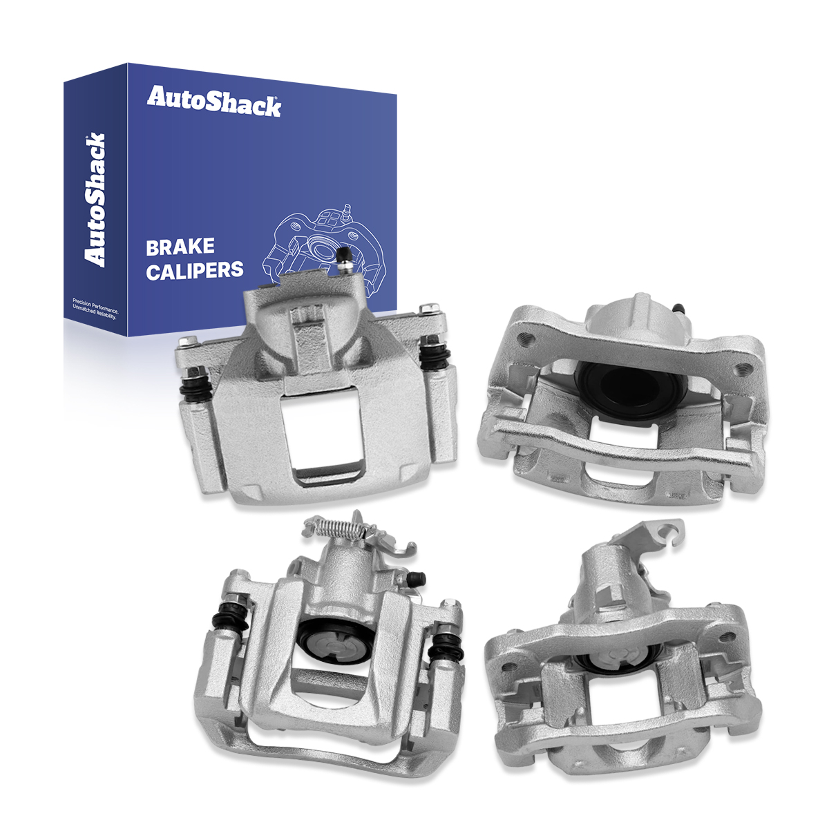AutoShack Front & Rear Brake Calipers for Dodge, Chrysler, Volkswagen & Ram, Grand Caravan 2008-2016 Town & Country 2008-2016 Routan 2009-2014 C/V 2012-2015, FWD V6 3.3L 3.6L 3.8L 4.0L