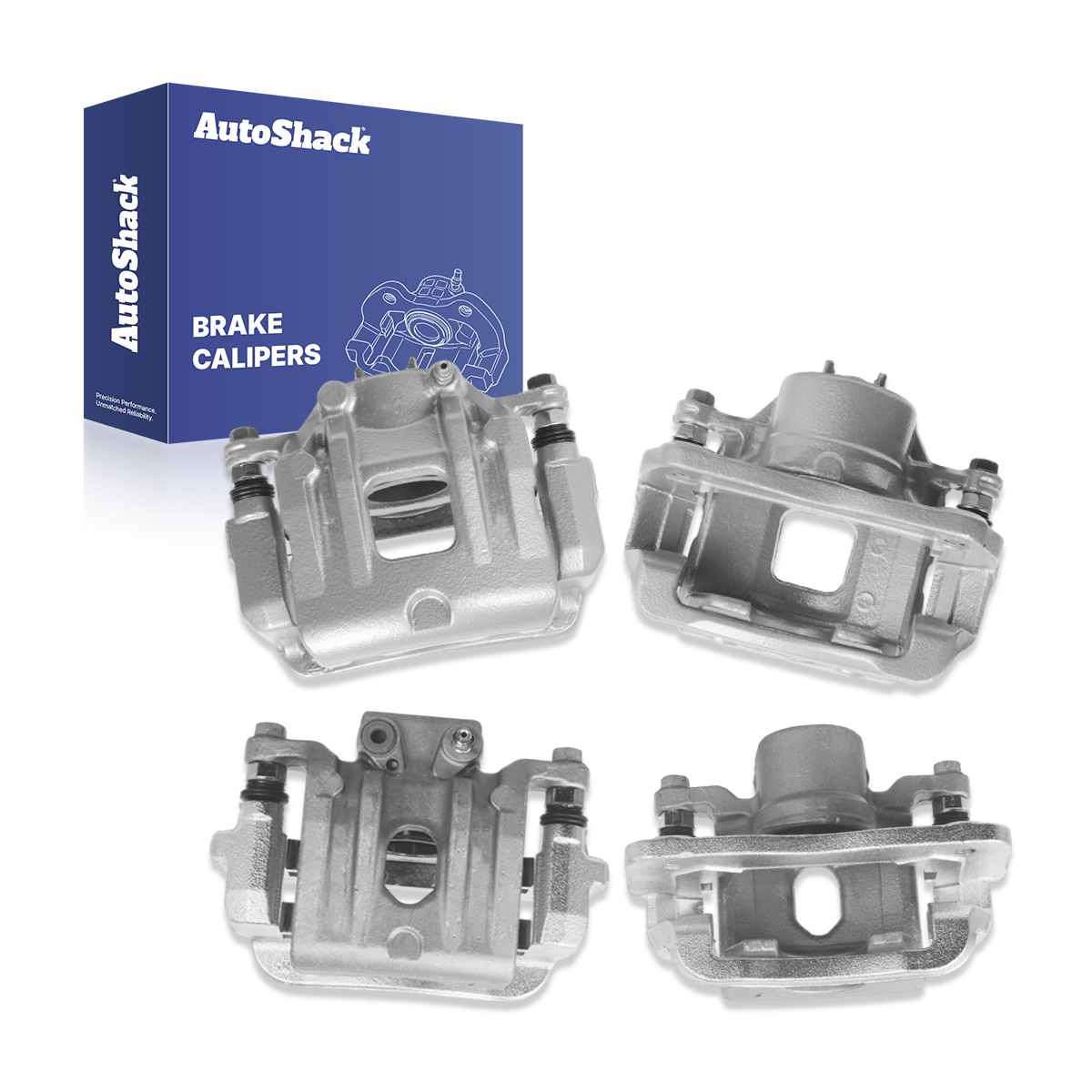 AutoShack Front & Rear Brake Calipers for Kia & Hyundai, Sorento 2011-2013 Santa Fe 2010-2012, AWD FWD L4 2.4L V6 3.5L