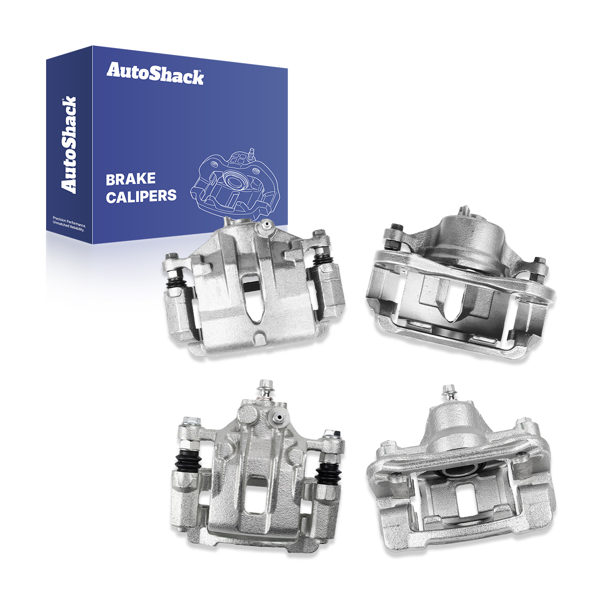 AutoShack Front & Rear Brake Calipers for Hyundai & Kia, Tucson 2010-2015 Sportage 2011-2016, AWD FWD L4 2.0L 2.4L