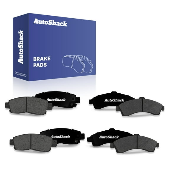 AutoShack Front & Rear Premium Ceramic Brake Pads | Replacement for 2003-2006 Chevrolet SSR 2002-2005 Chevrolet Trailblazer 2002-2005 GMC Envoy 2002-2005 GMC Envoy XL 2003-2005 Isuzu Ascender | 8-PC