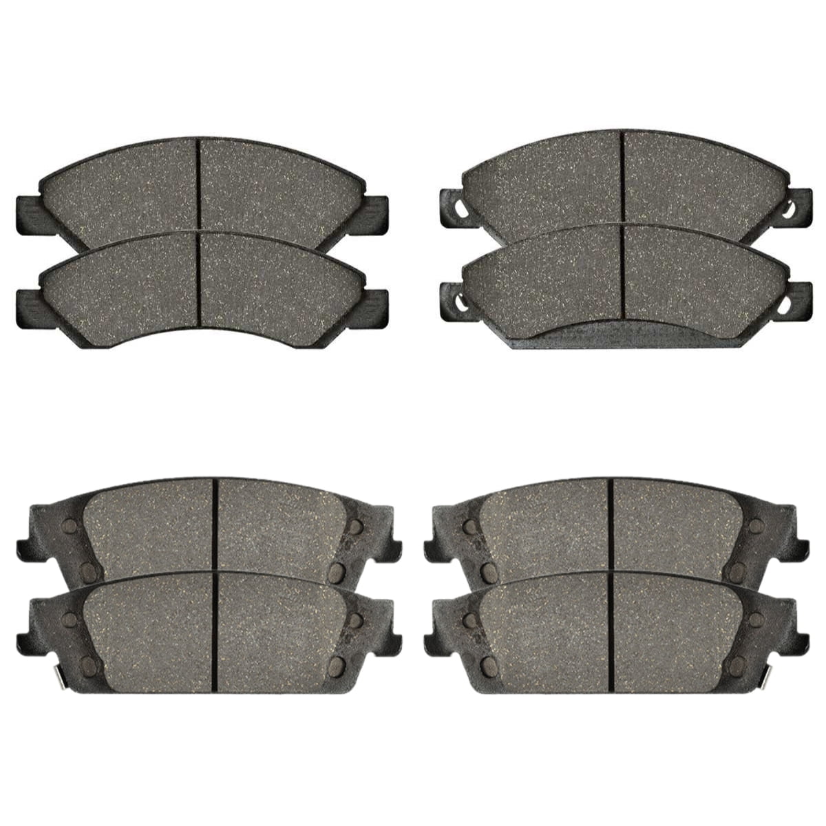 AutoShack Front and Rear Performance Ceramic Brake Pad Kit Replacement for GMC Sierra 1500 Yukon XL Cadillac Escalade ESV Chevrolet Silverado 1500 LD 2014-2018 Silverado 1500 2015-2020 Tahoe Suburban