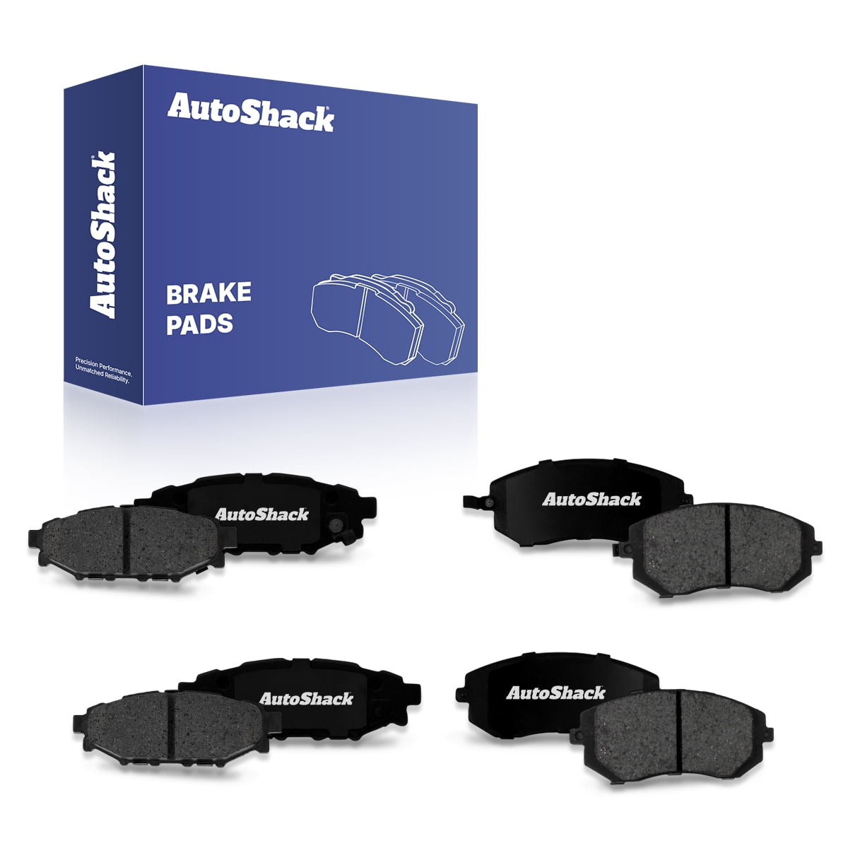 AutoShack Front & Rear Premium Ceramic Brake Pad Set for Subaru, Outback 2005-2012 Forester 2009-2010 Legacy 2005-2012 Impreza 2008-2010 WRX 2013, AWD H4 2.5L H6 3.0L