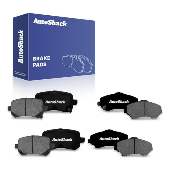 AutoShack Front & Rear Premium Ceramic Brake Pad Set for Dodge & Chrysler, Grand Caravan 2008-2011 Town & Country 2008-2011 Journey 2009-2012, FWD AWD L4 2.4L V6 3.3L 3.5L 3.6L 3.8L 4.0L