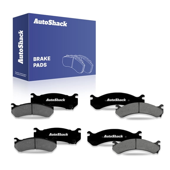 AutoShack Front & Rear Premium Ceramic Brake Pad Set for Chevrolet & GMC, Silverado 2500 HD 2001-2010 Sierra 2500 HD 2001-2010 Silverado 3500 2004-2006, 4WD RWD V8 6.0L 6.6L 8.1L