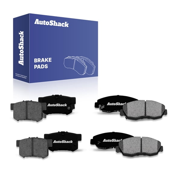 AutoShack Front & Rear Premium Ceramic Brake Pads, 8pcs, Compatible with Acura TL 1999-2008