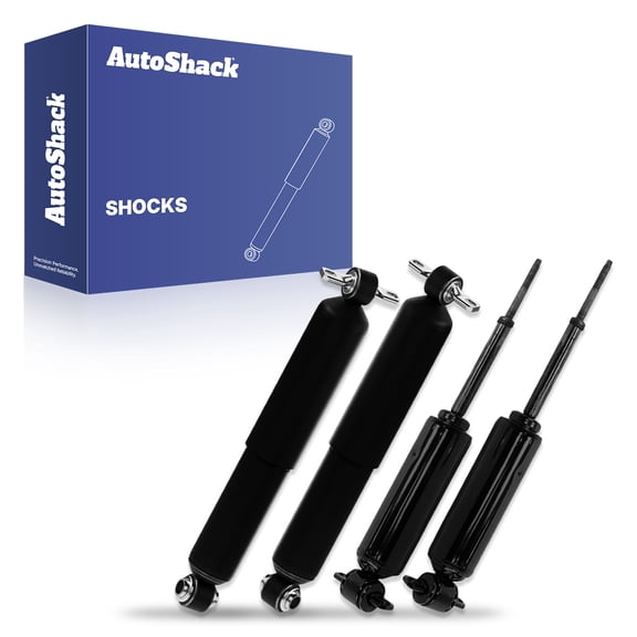 AutoShack Front & Rear Shock Absorbers for Chevrolet, GMC & Isuzu, S10 1994-2003 Blazer 1995-2005 Sonoma 1994-2003 Jimmy 1994-2004 Hombre 1996-2000 S10 Blazer 1994, RWD L4 2.2L V6 4.3L