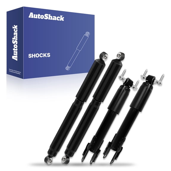 AutoShack Front & Rear Shock Absorbers for Chevrolet & GMC, Silverado 2500 HD 2011-2024 Sierra 2500 HD 2011-2024, 4WD RWD V8 6.0L 6.6L