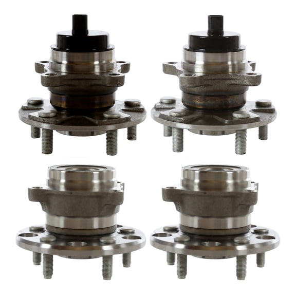 AutoShack Set of 4 Front and Rear Wheel Hub and Bearing Assemblys with ABS Replacement for 2006 Lexus GS300 2006-2007 GS430 2006-2015 IS250 IS350 2007-2011 GS350 GS450h 2008-2011 GS460 5-Lug HB4X0055